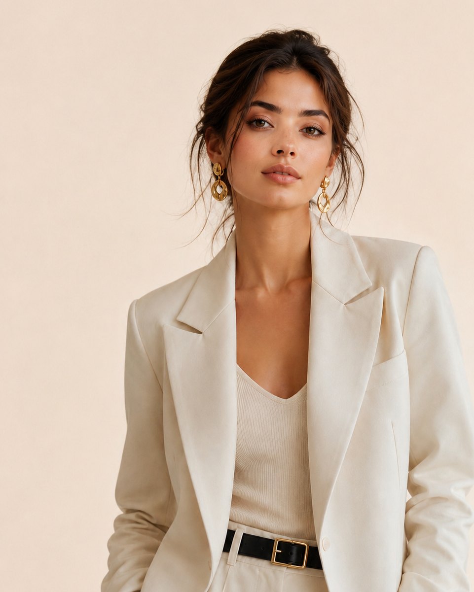 Peak-lapel blazer