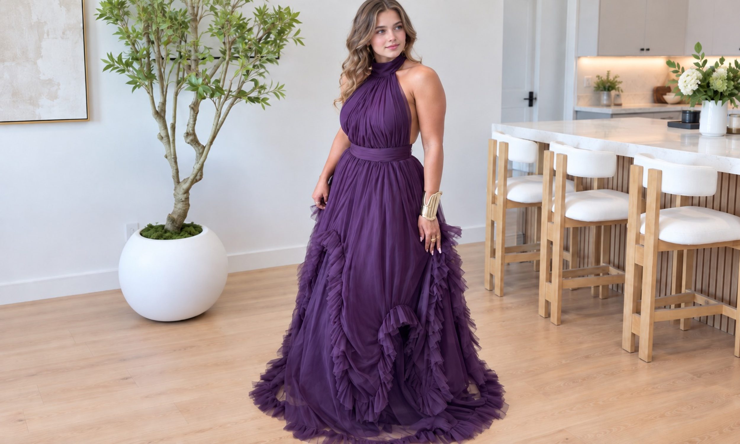 A bespoke matric dance gown by TailorMe Woman